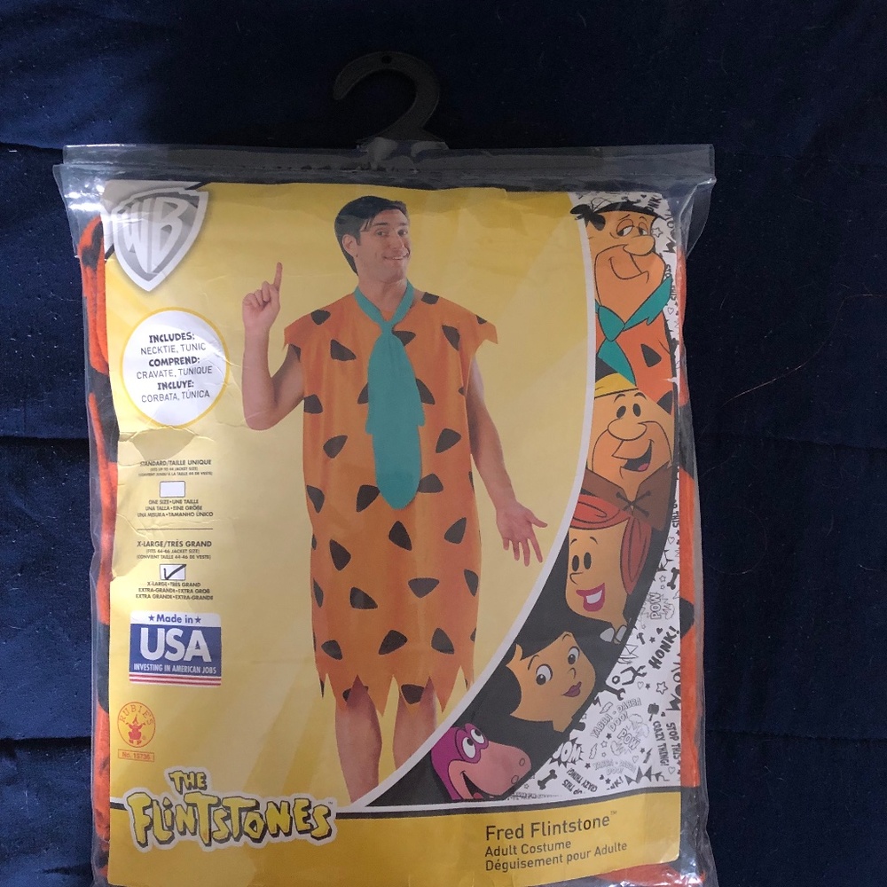 XL Fred Flintstone Halloween Costume